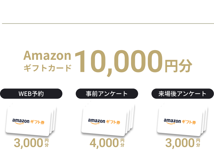 WEB予約限定特典WEB予約の上ご来場でもれなくプレゼントAmazonギフトカード10,000円分